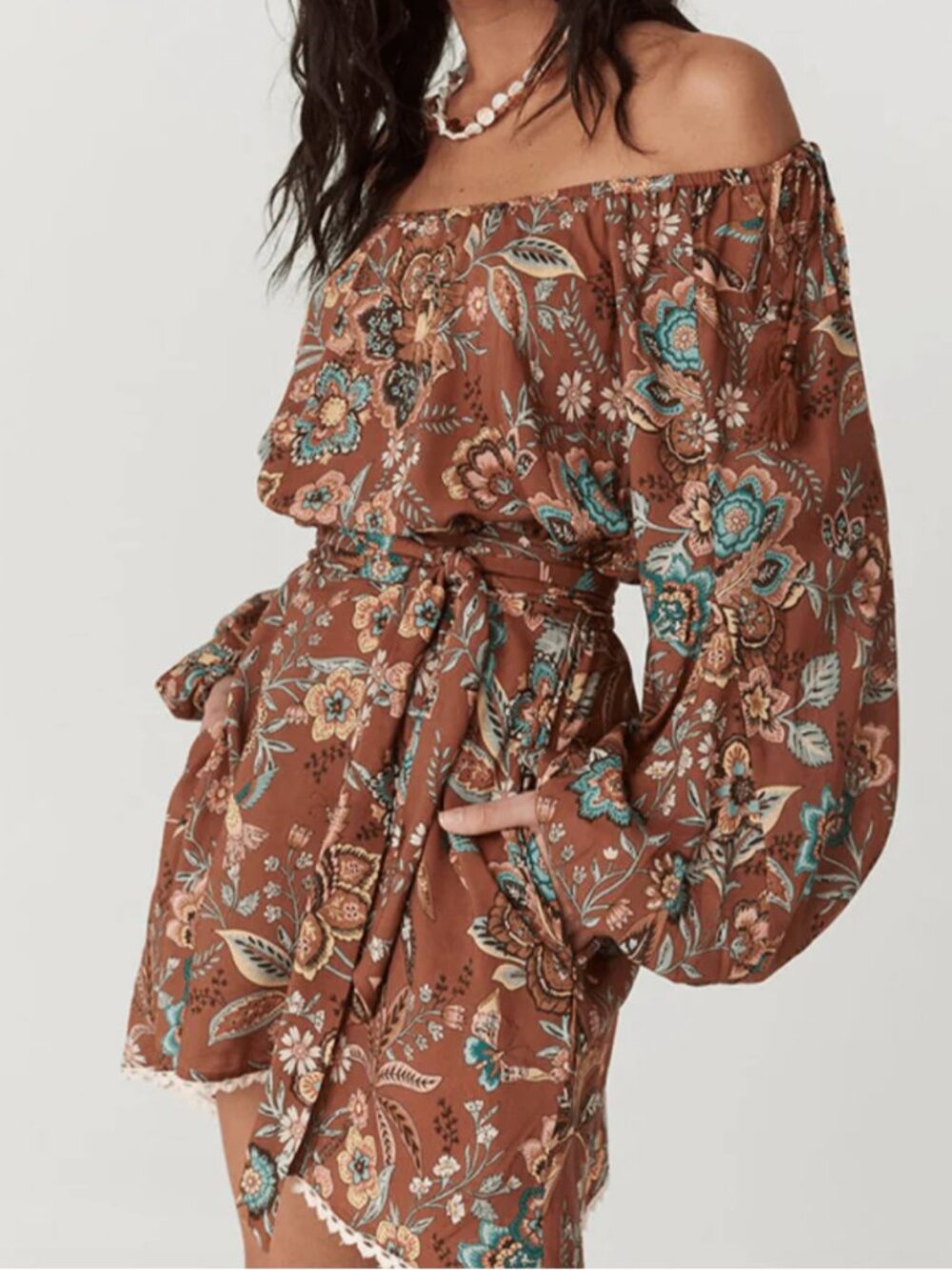✨ Spell & The Gypsy Mojave Lily Tunic Dress – Amber ✨ Medium - Sold Out - NWT